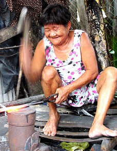 Female blacksmiths keep forges burning
