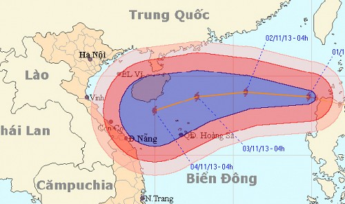 Typhoon Krosa moves closer to Hoang Sa Islands