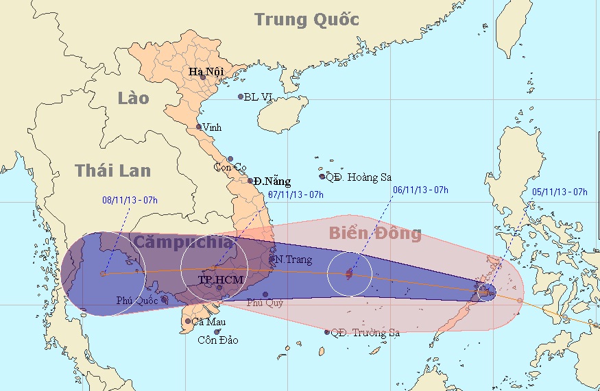 Depression followed by storm heading for southern Vietnam