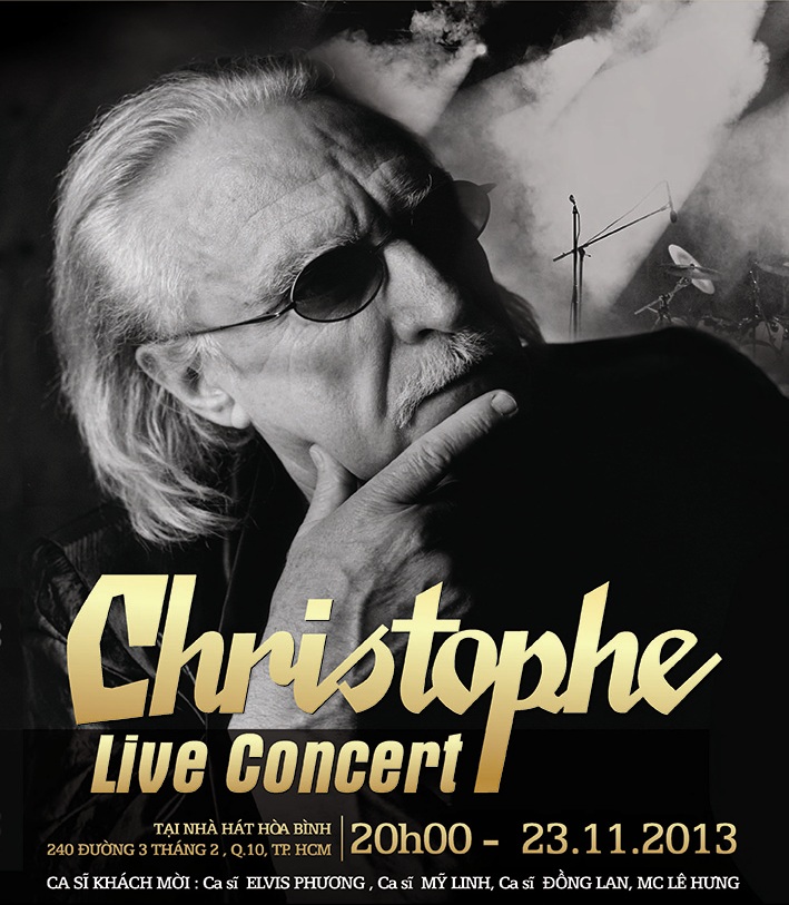 French singer Christophe to perform in HCMC for charity
