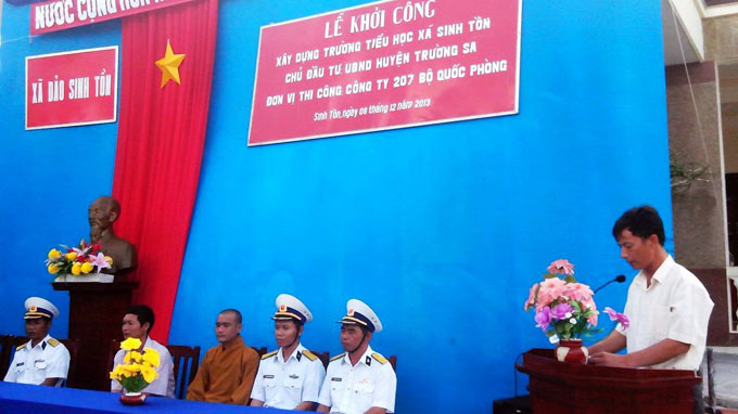 Vietnam begins constructing school in Truong Sa