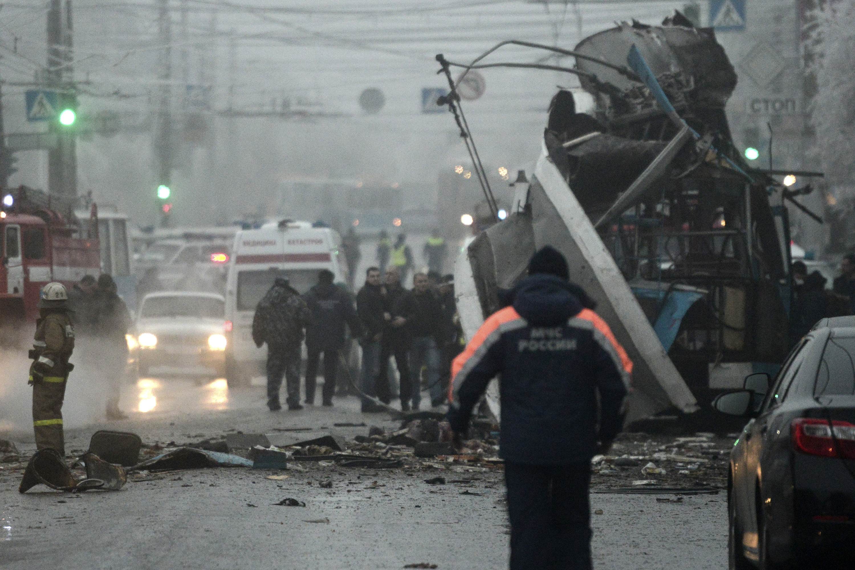 Second blast in Russia's Volgograd city kills 10 on trolleybus