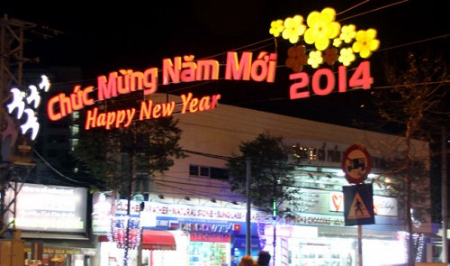 Nha Trang filled with lights for coming Tet