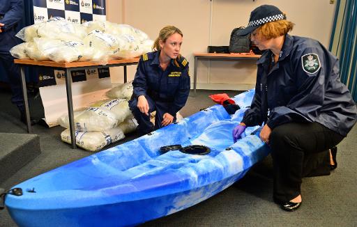 Australia seizes $162 mln of meth hidden in kayaks from China