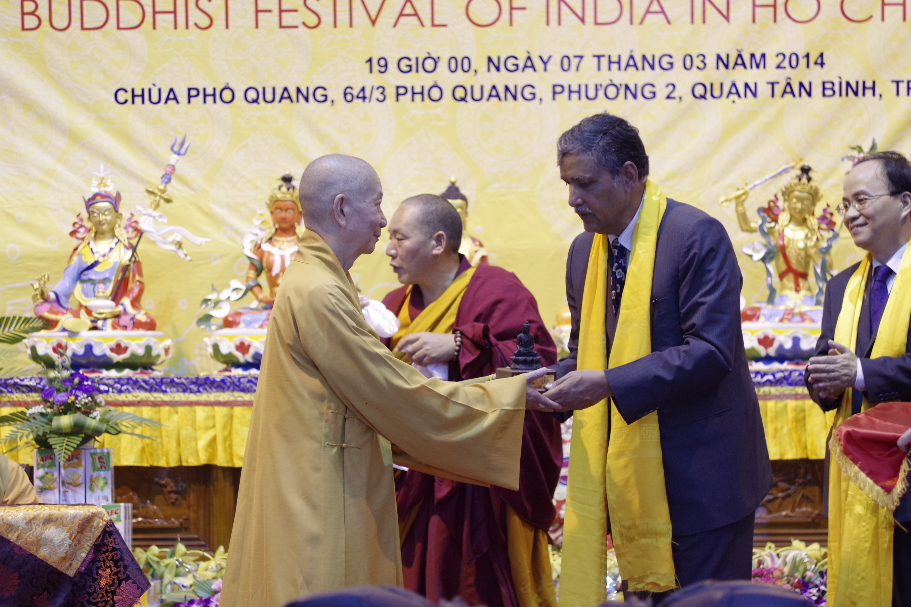 Indian Buddhist Festival kicks off in town