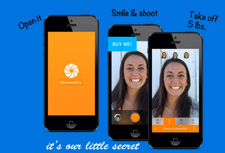 New app sheds virtual weight so faces look slimmer on 'selfies'