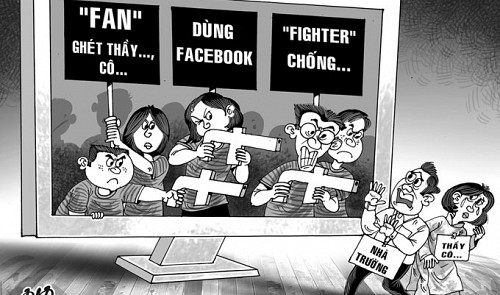 Vietnamese students abusing Facebook to badmouth teachers