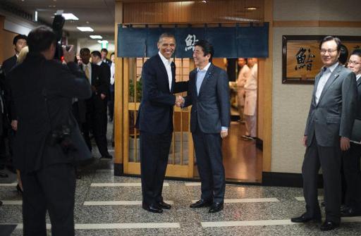 Obama fulfils dreams of sushi on first night in Tokyo