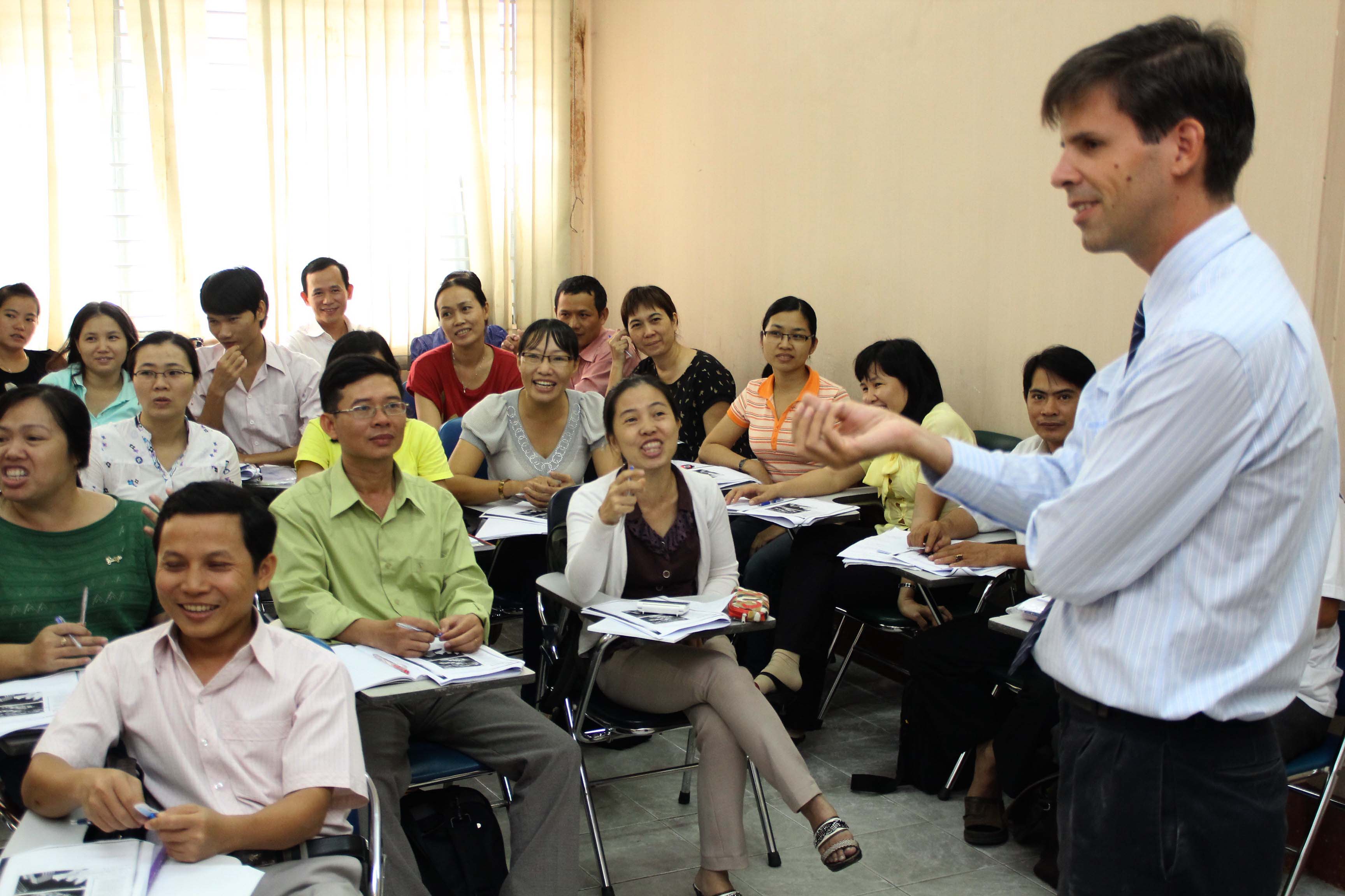 The English teachers in Vietnam