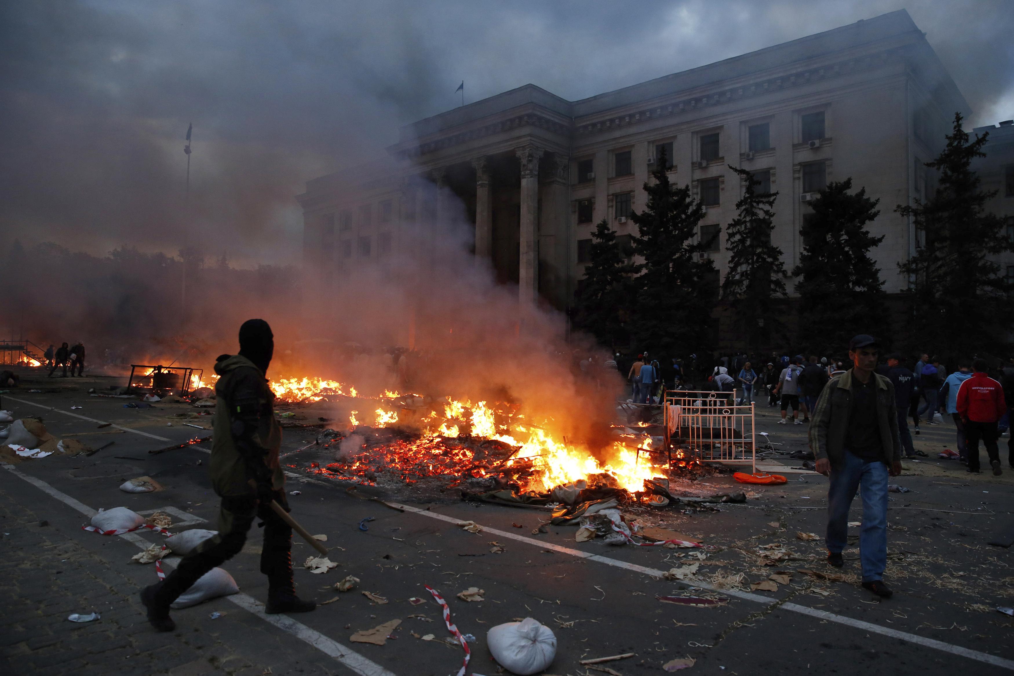 US condemns 'unacceptable' Odessa violence