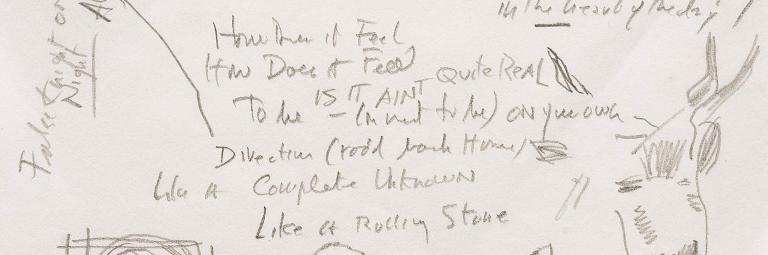 Bob Dylan lyrics to headline $3-5 mn NY music auction