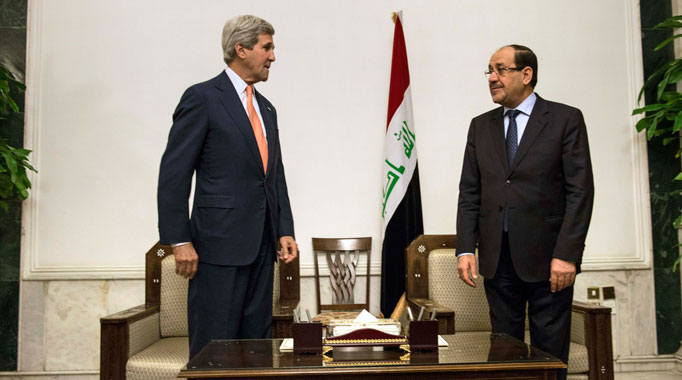 Kerry presses Maliki as Iraq loses control of Jordanian border