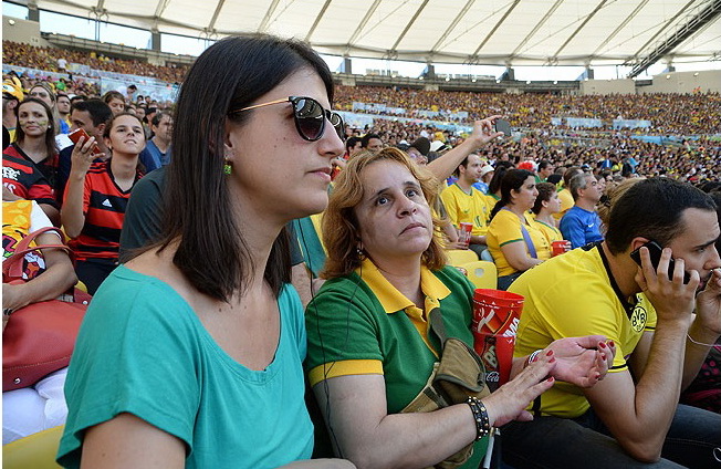 At World Cup arenas, blind fans listen to the action