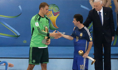 Messi wins Golden Ball, Rodriguez top scorer