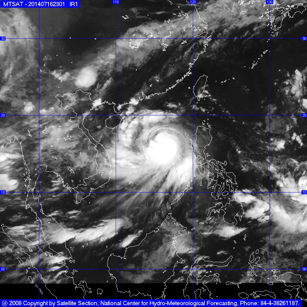Super typhoon Rammasun likely to batter Vietnam’s Quang Ninh-Hai Phong area