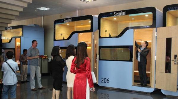 Vietnam’s first ever sleep pods unveiled at Hanoi airport