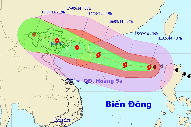 Typhoon Kalmaegi likely to hit northeastern Vietnam Wednesday