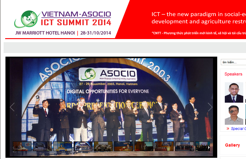 Vietnam NA leader welcomes ASOCIO ICT Summit delegates