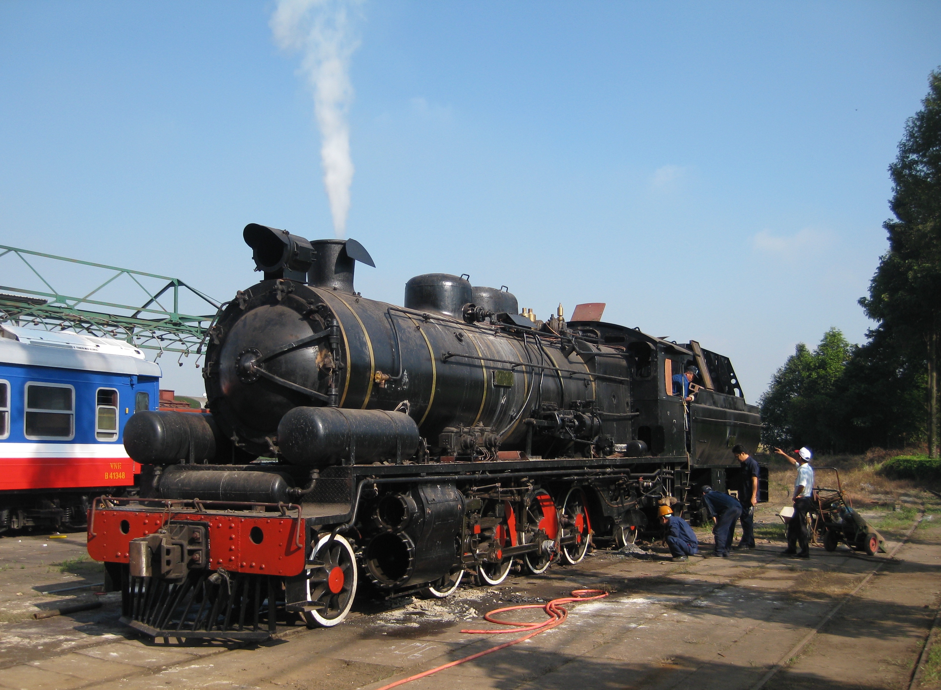 Vietnam’s first steam locomotive brought back to life