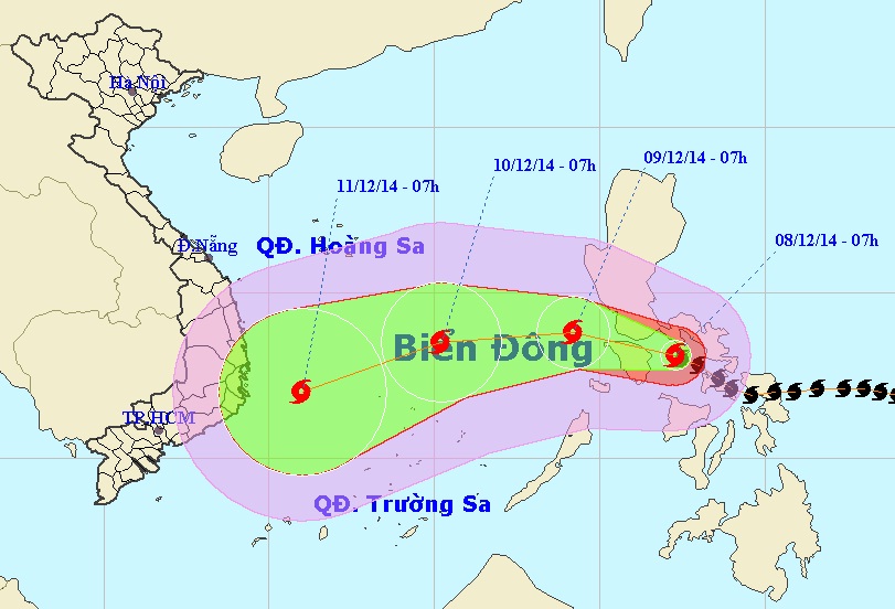 Typhoon Hagupit to enter East Sea on early Tuesday