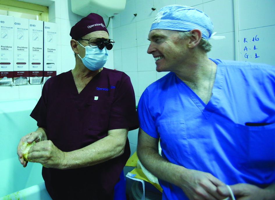 The nonprofit medical charity organization Operation Smile was founded in 1982 by Bill Magee (L) and Kathleen Magee in Virginia to perform free operations on children with cleft lip and cleft palate around the world.