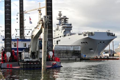 Russian Mistral sailors to leave France, says shipbuilder