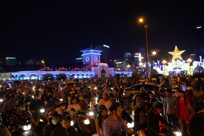 People in Vietnam’s biggest cities counting down to New Year
