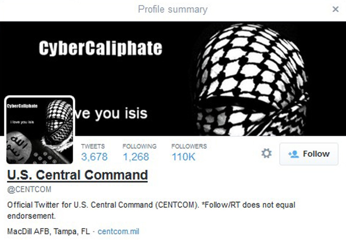 Apparent Islamic State backers hack U.S. military Twitter feed