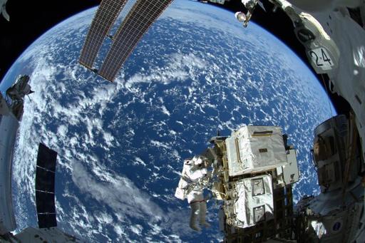 Astronauts take shelter after alarm at space station