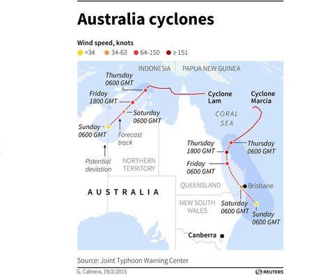 Homes destroyed as twin cyclones slam into northern Australia