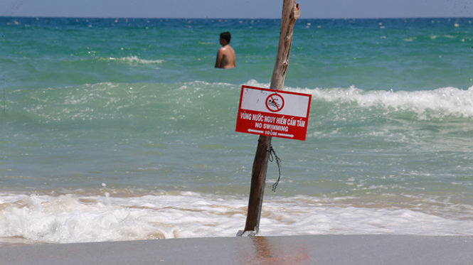 In central Vietnam, rips along beaches put reckless bathers in peril