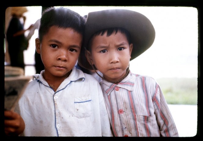Shirley's 1969 photo captures Tuan (right), who would fetch food and medicine from American soldiers. His mother got wounded during the war.