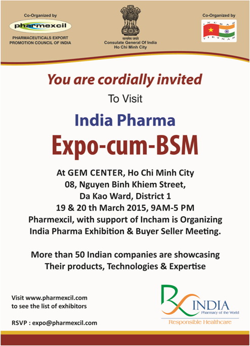 Indian Pharma Expo to be organized in Vietnam this March