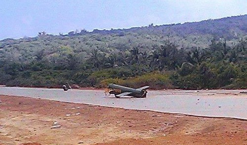 Vietnam military helicopter crashes because of strong gusts