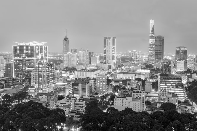 Ho Chi Minh City looks gorgeous in one of Nguyen Thanh Tung's photos.
