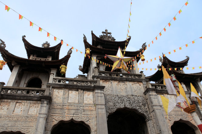 Part of the Phat Diem Stone Church, which nestles in Ninh Binh Province's Kim Son District, located some 120 kilometers south of Hanoi. Photo: Tuoi Tre