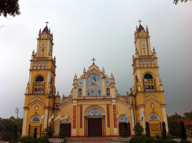 Quan Phuong Church, located in Hai Hau District in the northern province of Nam Dinh.