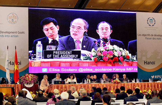 IPU-132 assembly wraps up, issuing Hanoi Declaration
