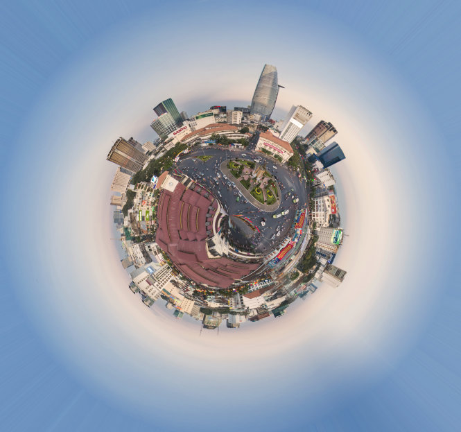 Designer stuns viewers with 360° aerial panoramas of Ho Chi Minh City