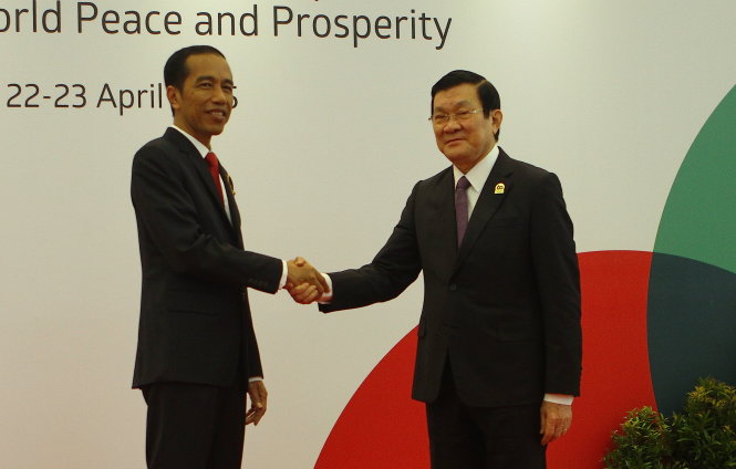 Vietnam president attending Asian-African Conference dedicated to peace, prosperity