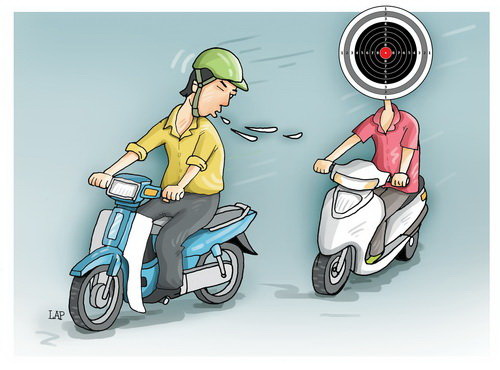 Beware! You may get spit in your face while driving in Vietnam