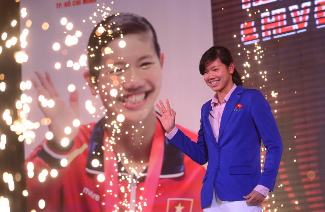 Fans fill hall to chat with Vietnamese swim star Nguyen Thi Anh Vien