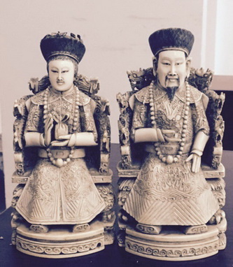Vietnam customs seize two statues made of African elephant tusk ivory
