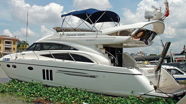 The luxury yacht, jet ski pastime of the rich in Saigon