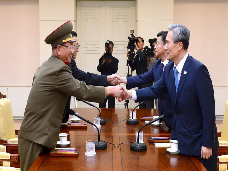 North and South Korea envoys conclude talks over tension