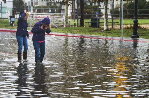 Streets in US southeast submerged after heavy rain