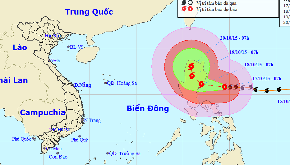 Typhoon Koppu likely to enter East Vietnam Sea next week