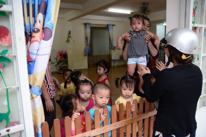 Vietnamese infants separated from working moms in overcrowded kindergartens