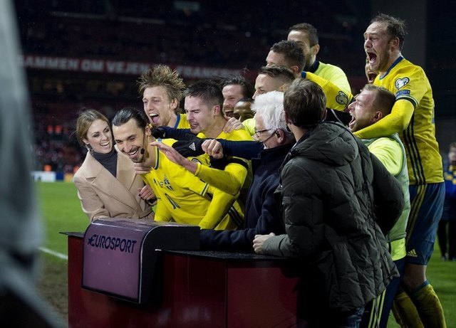 Ibrahimovic double helps Sweden qualify for Euro 2016