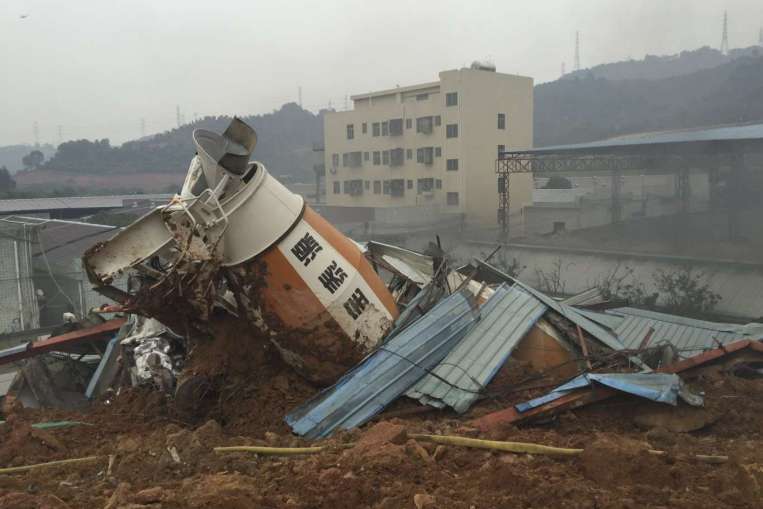 Landslide at industrial park in China leaves 41 missing